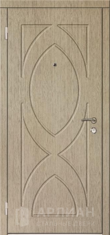 Фото №2 «Темная массивная дверь коричневого цвета №43»