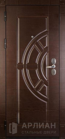 Фото №2 «Коричневая металлическая дверь для дачи№24»